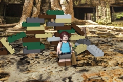 Lego Lara Croft en situation (3DS Max)