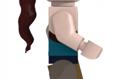 Lego Lara Croft, profil droit (3DS Max)