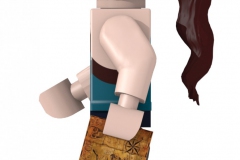 Lego Lara Croft, profil gauche (3DS Max)